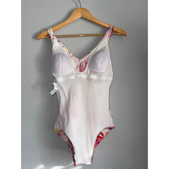 MagicSuit Floral Print One Piece Swimsuit Womens 8 Swim Slimming Tummy Control - Picture 5 of 9